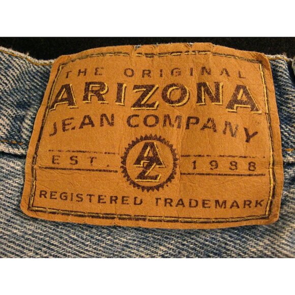 ARIZONA JEAN COMPANY Womens CUTOFF Jean Shorts 26 MEASURED Blue Distressed - Picture 6 of 7